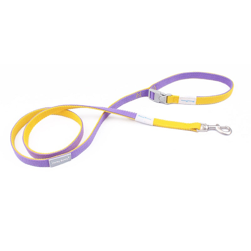 KFX-6157629 Colorful Adjustable Collar and Leash Set with Free Bell for Dogs