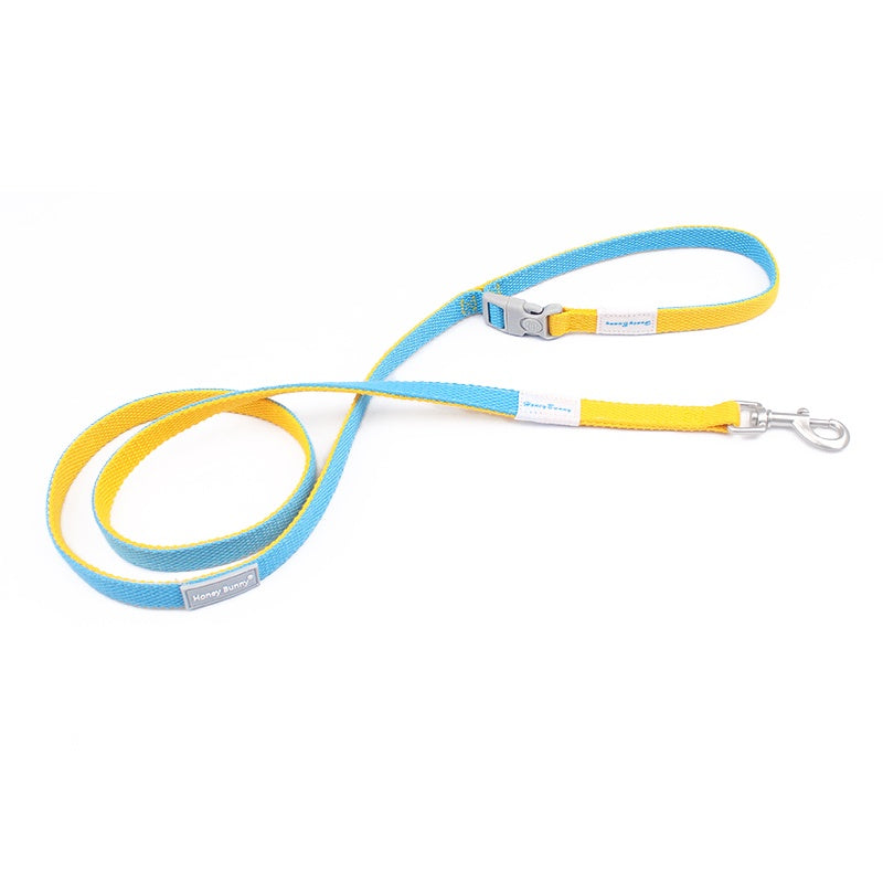 KFX-6157629 Colorful Adjustable Collar and Leash Set with Free Bell for Dogs