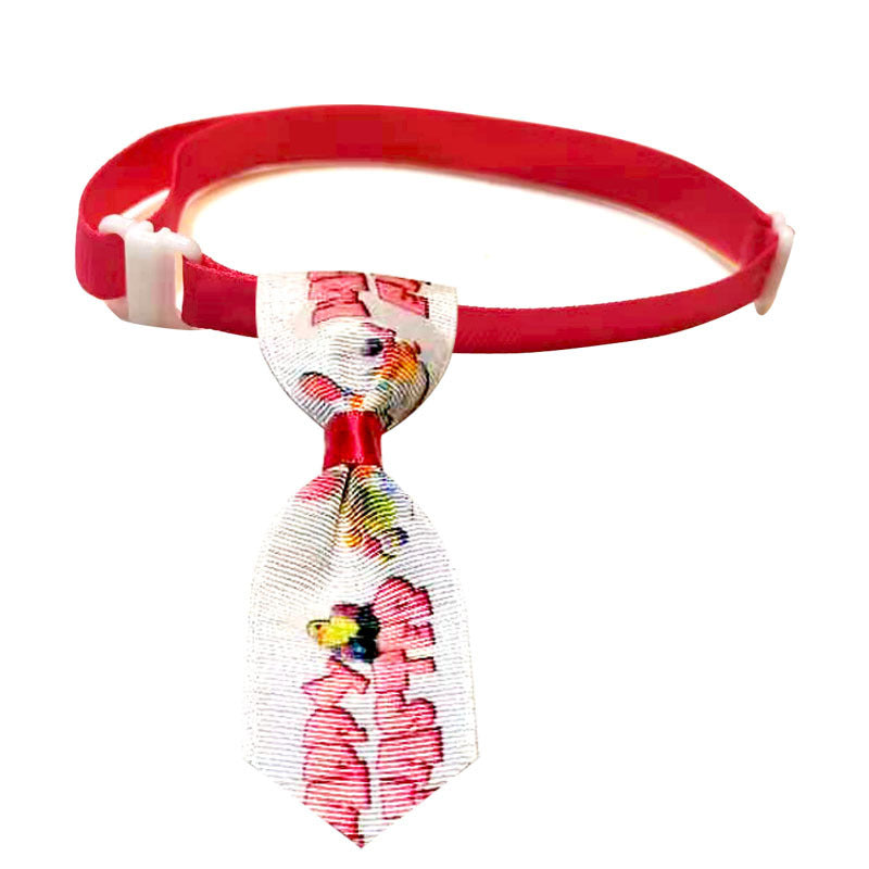 KFX-6157885 Easter-Themed Pet Bow Tie and Head Flower Set in Various Colors
