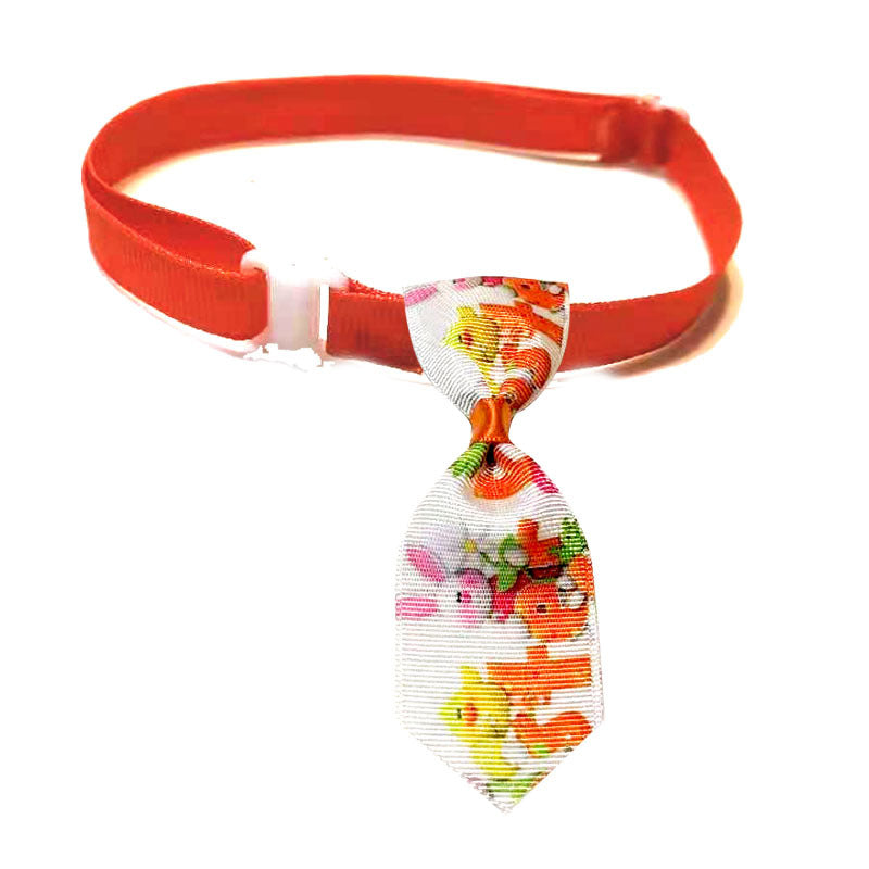 KFX-6157885 Easter-Themed Pet Bow Tie and Head Flower Set in Various Colors