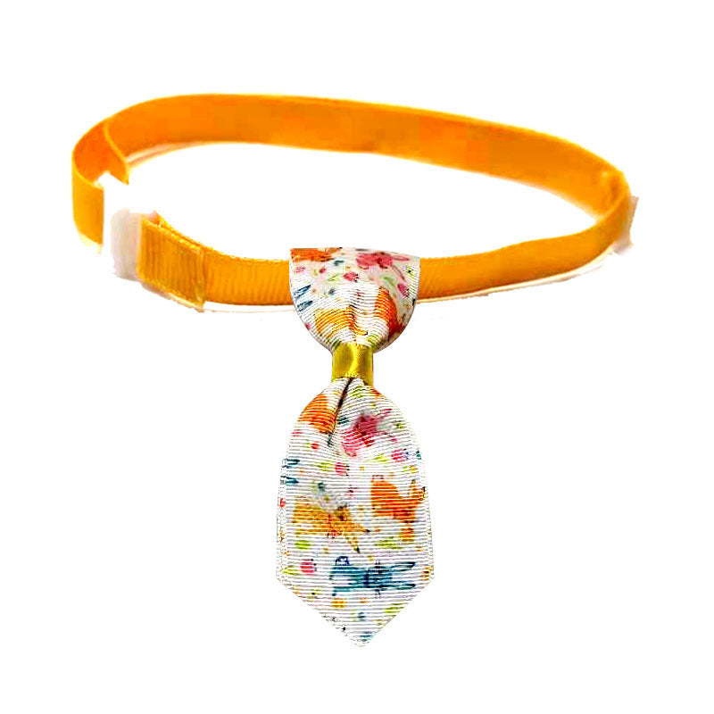 KFX-6157885 Easter-Themed Pet Bow Tie and Head Flower Set in Various Colors