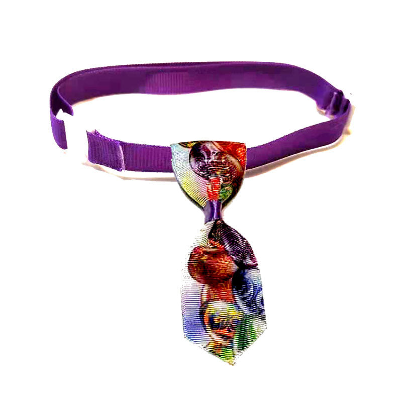KFX-6157885 Easter-Themed Pet Bow Tie and Head Flower Set in Various Colors