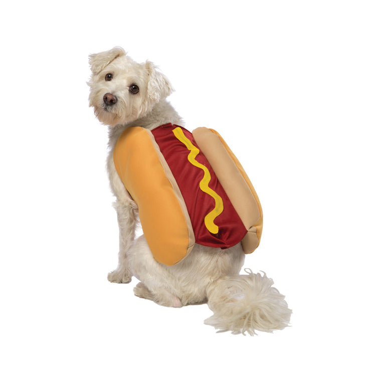 KFX-6159805 Hot Dog Costume for Pets - Fun Dog Clothing with Hook-and-Loop Fastener, Available in Multiple Sizes