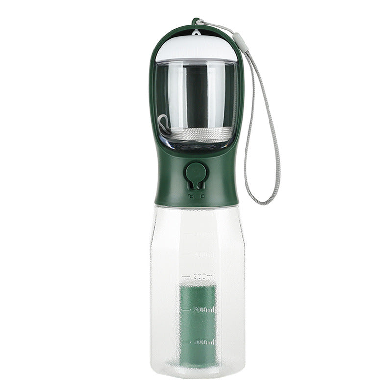 KFX-6161469 Three-in-One Portable Pet Water Cup with Garbage Bag - 600ML High-Temperature Resistant