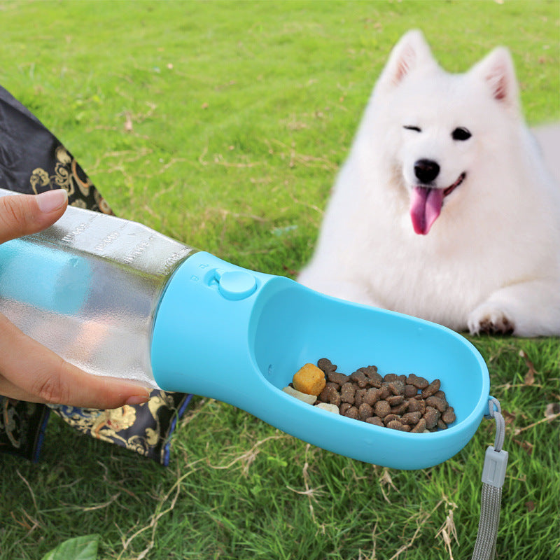 KFX-6161469 Three-in-One Portable Pet Water Cup with Garbage Bag - 600ML High-Temperature Resistant