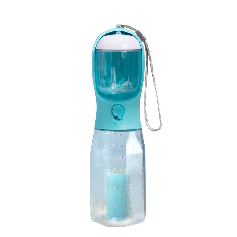 KFX-6161469 Three-in-One Portable Pet Water Cup with Garbage Bag - 600ML High-Temperature Resistant