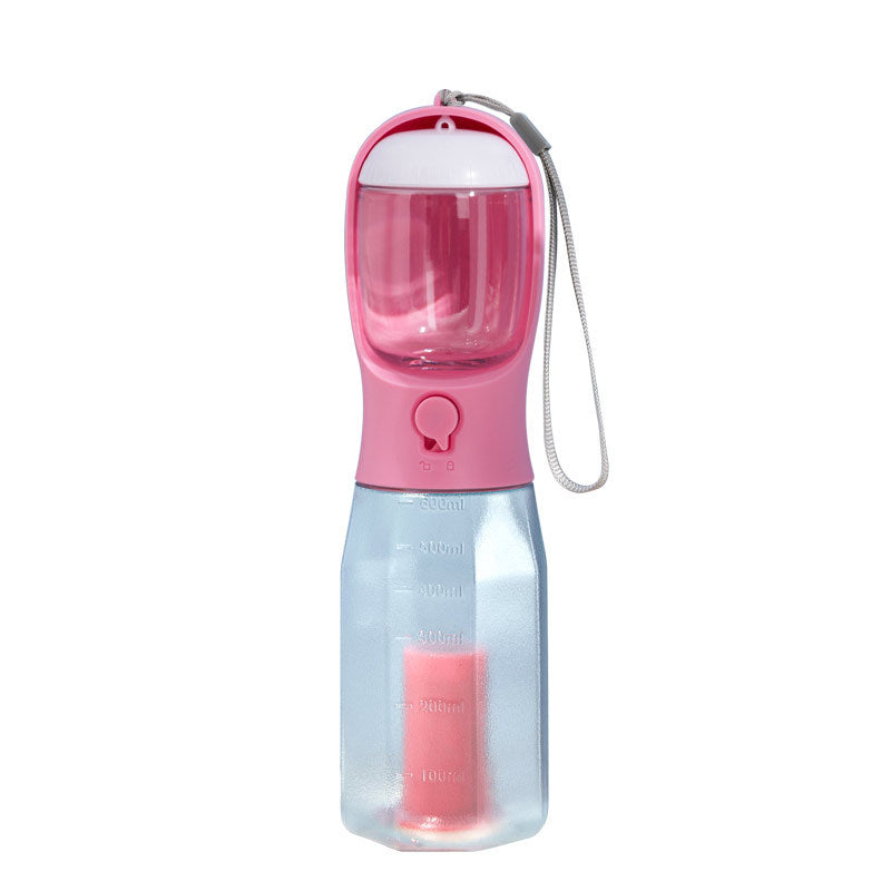 KFX-6161469 Three-in-One Portable Pet Water Cup with Garbage Bag - 600ML High-Temperature Resistant