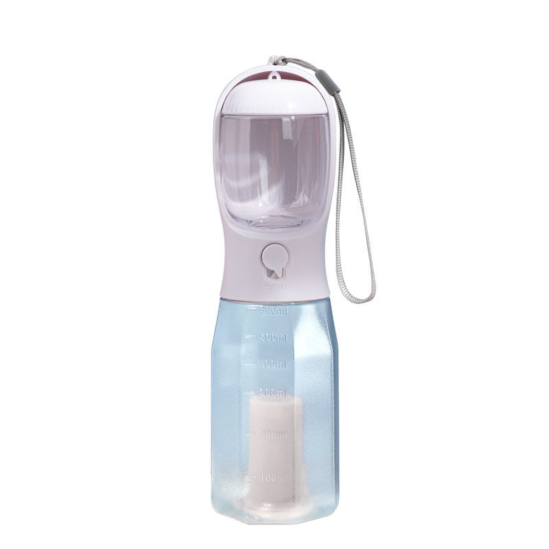 KFX-6161469 Three-in-One Portable Pet Water Cup with Garbage Bag - 600ML High-Temperature Resistant