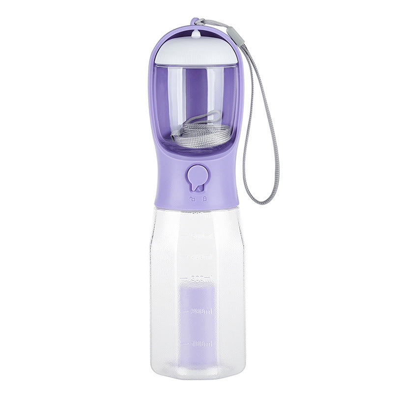 KFX-6161469 Three-in-One Portable Pet Water Cup with Garbage Bag - 600ML High-Temperature Resistant