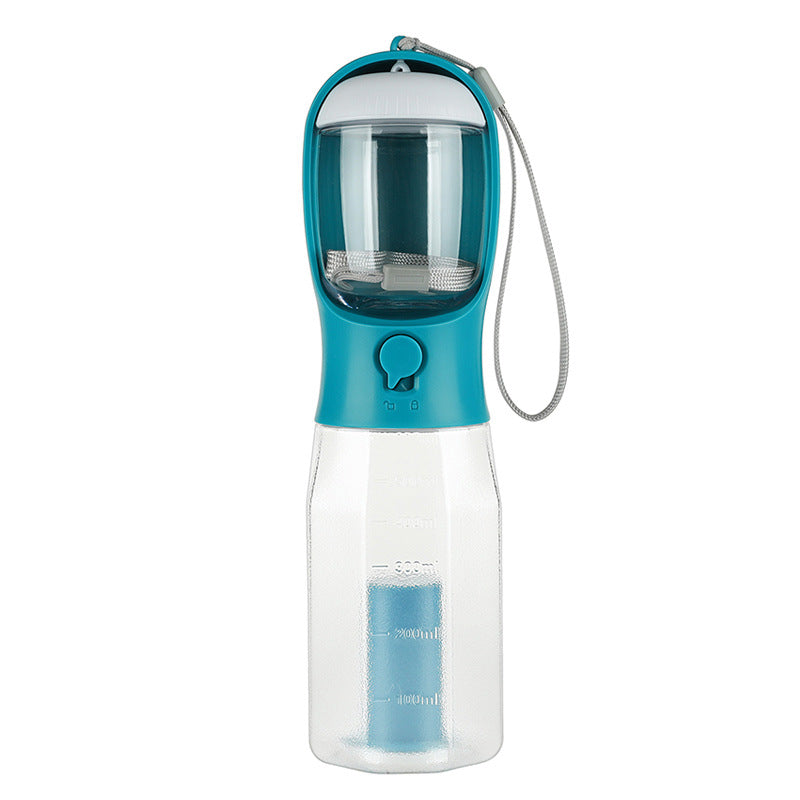 KFX-6161469 Three-in-One Portable Pet Water Cup with Garbage Bag - 600ML High-Temperature Resistant