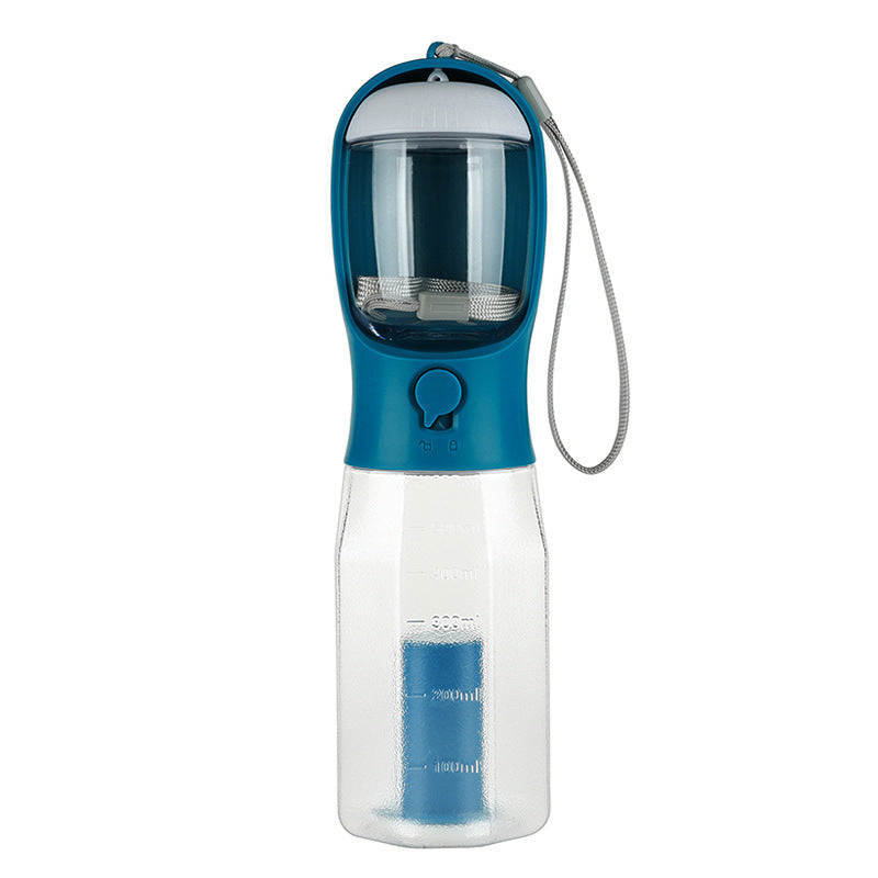 KFX-6161469 Three-in-One Portable Pet Water Cup with Garbage Bag - 600ML High-Temperature Resistant
