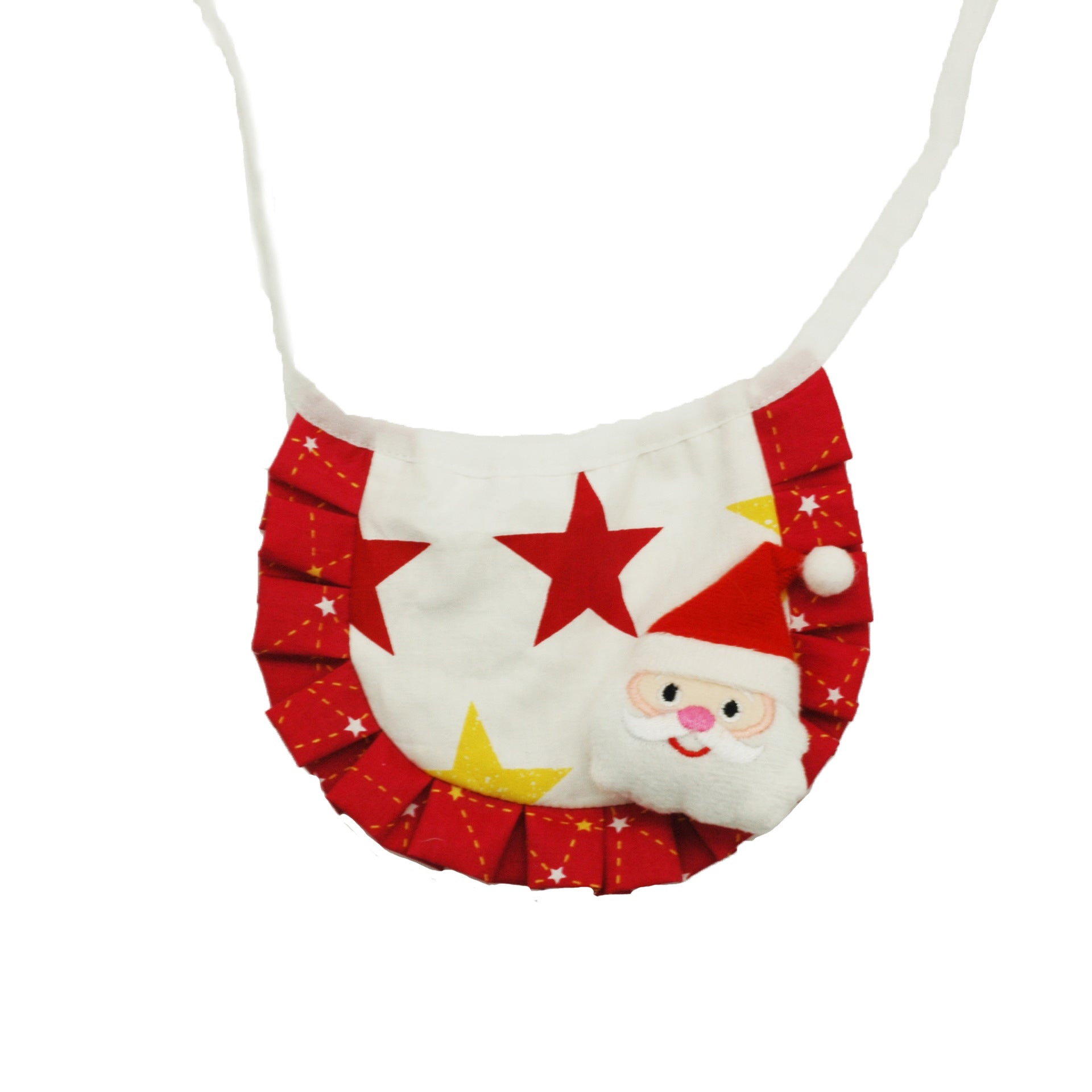 KFX-6161981 Christmas Pattern Cotton Pet Saliva Towel Bib for Dogs and Cats - Small and Large Sizes Available