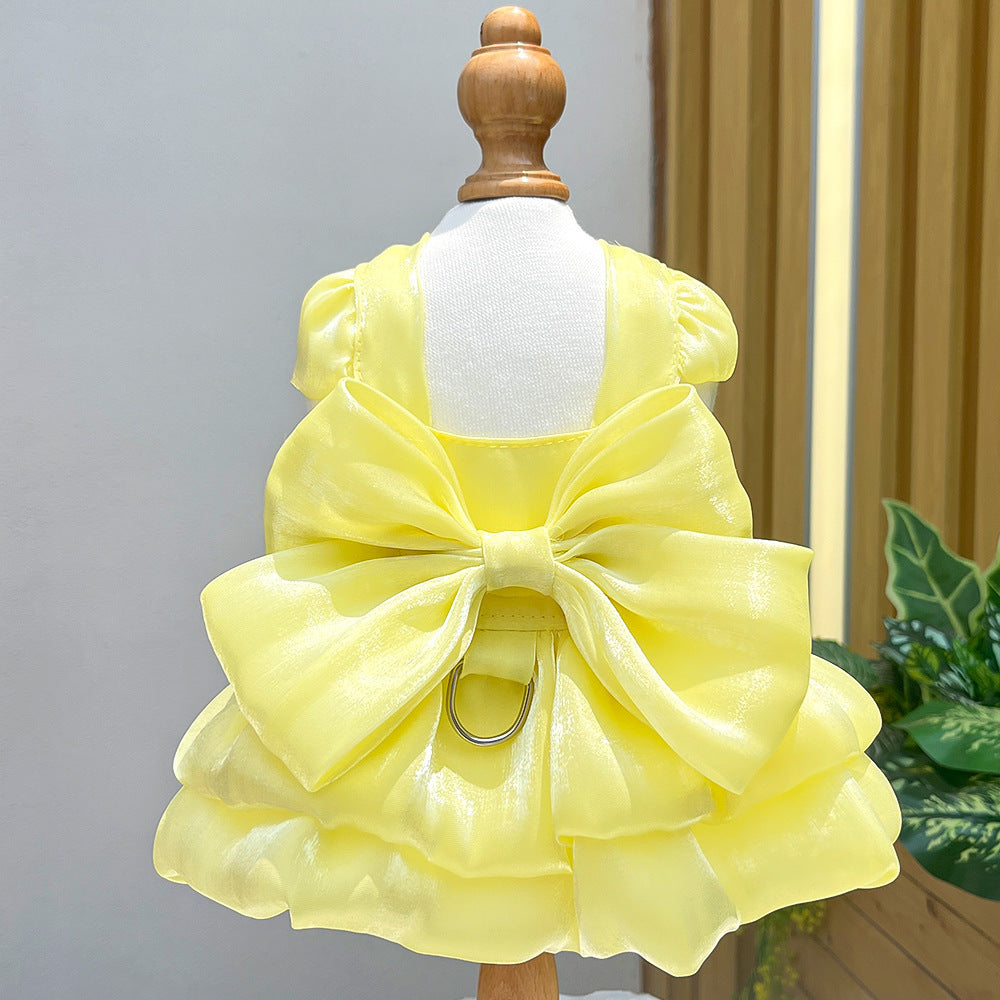 KFX-6163005 Elegant Pet Wedding Dress for Dogs and Cats in Various Colors and Sizes
