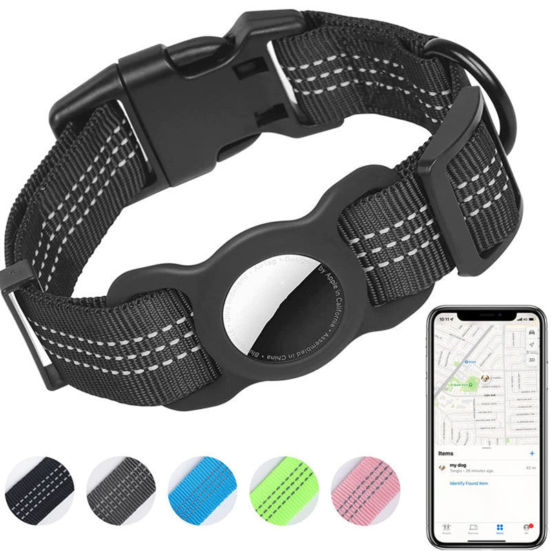 KFX-6163389 Reflective Nylon Cat Collar with Protective Cover in Stripes - M & L Sizes Available