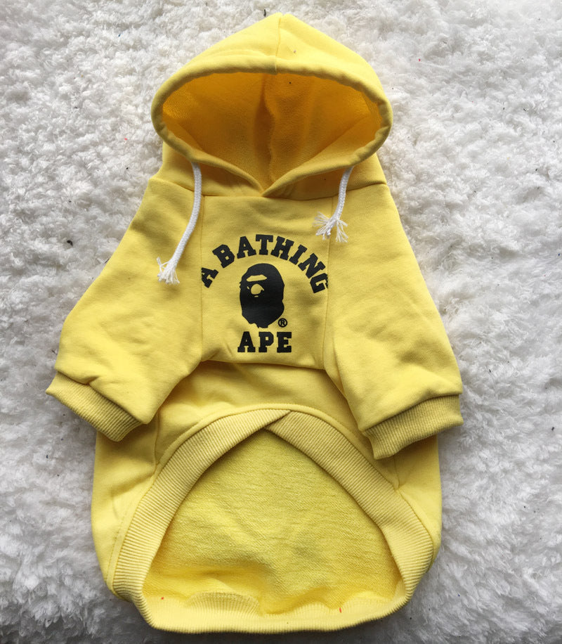 KFX-6163773 Trendy Printed Hooded Pet Clothes for Casual Wear, Cotton Material