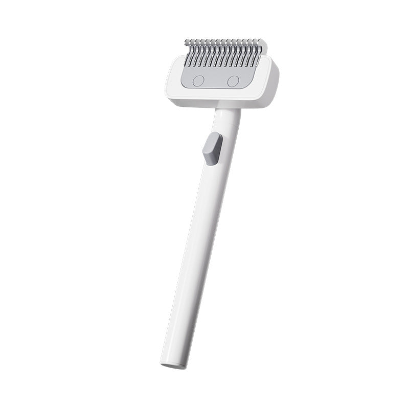 KFX-6166973 Pet Hair Unknotting Comb for Dogs and Cats - Floating Design, ABS & Stainless Steel, 3.3cm x 6.6cm x 18.7cm