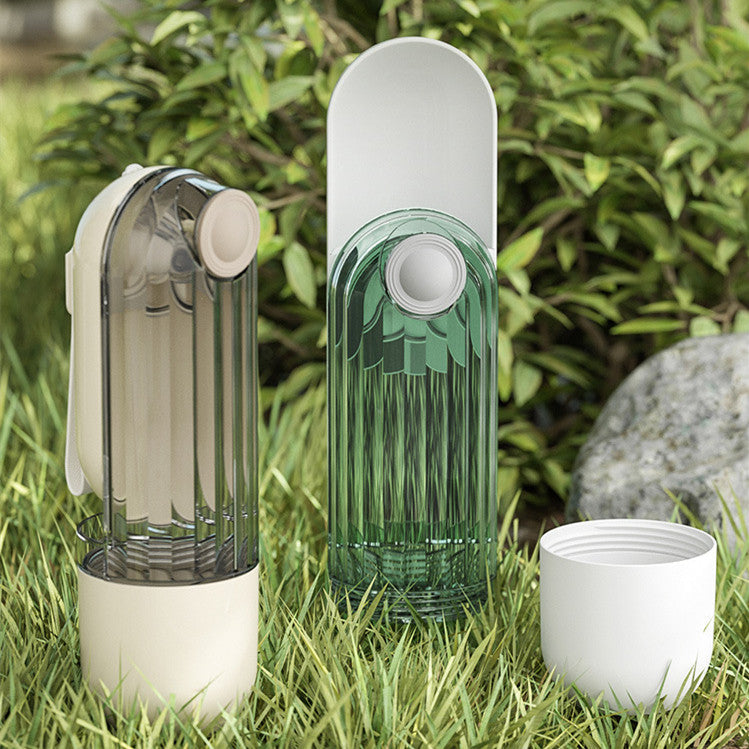 KFX-6167229 Portable 2-in-1 Pet Water Cup with Segment Design for Dog Walking, Non-Toxic and Easy to Clean