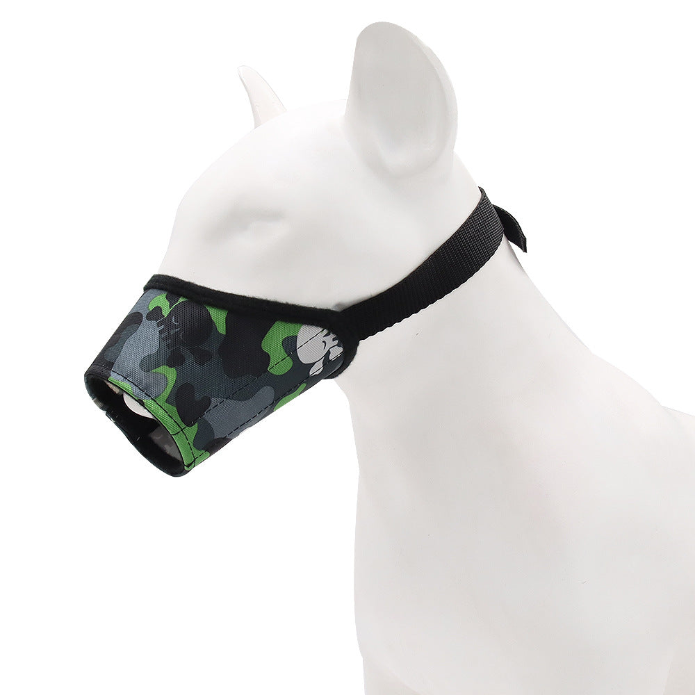 KFX-6170813 Adjustable Anti-Bite & Anti-Barking Dog Mouth Cover - Oxford Cloth for Medium and Large Dogs