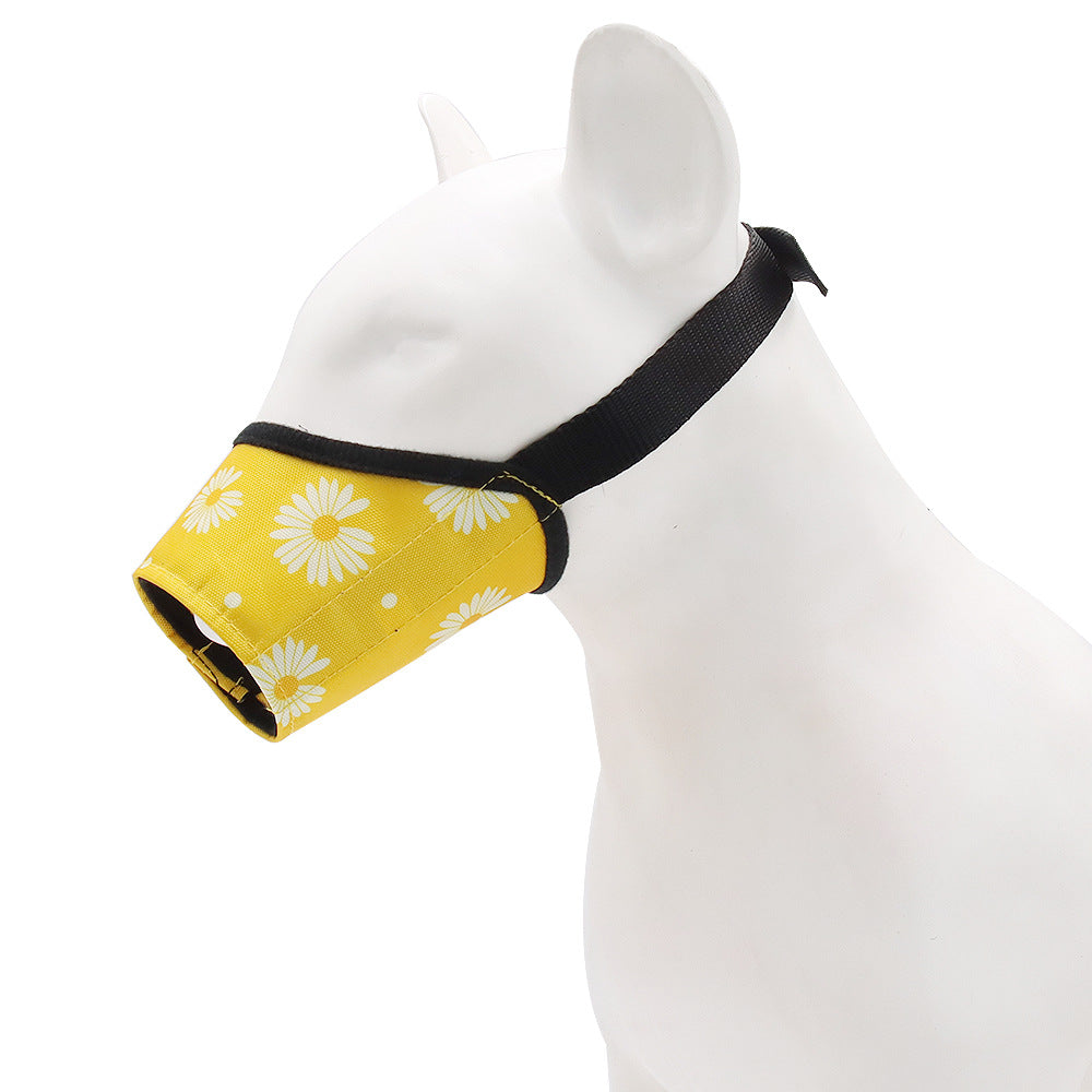 KFX-6170813 Adjustable Anti-Bite & Anti-Barking Dog Mouth Cover - Oxford Cloth for Medium and Large Dogs