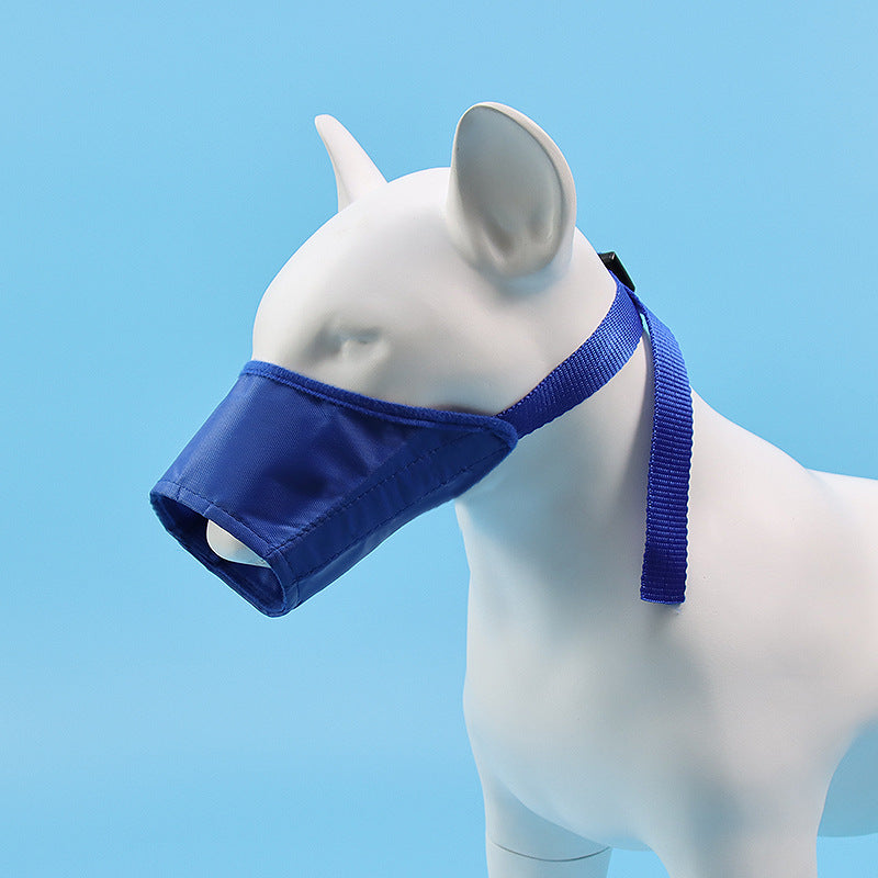 KFX-6170813 Adjustable Anti-Bite & Anti-Barking Dog Mouth Cover - Oxford Cloth for Medium and Large Dogs