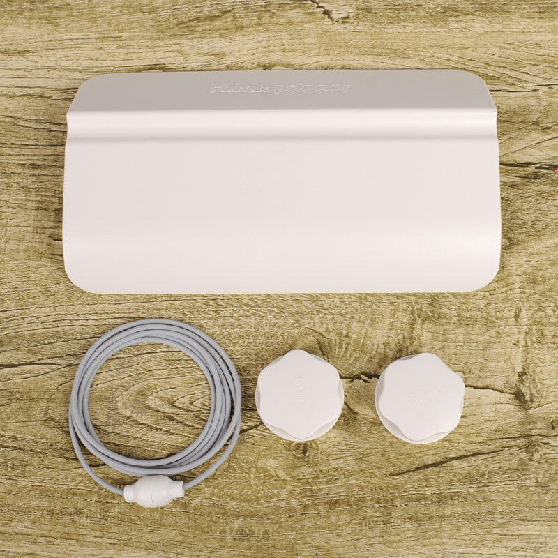 KFX-6171325 Pet Self-Opening Auxiliary Door - White Plastic Door for Pets, Automatic Closing Feature
