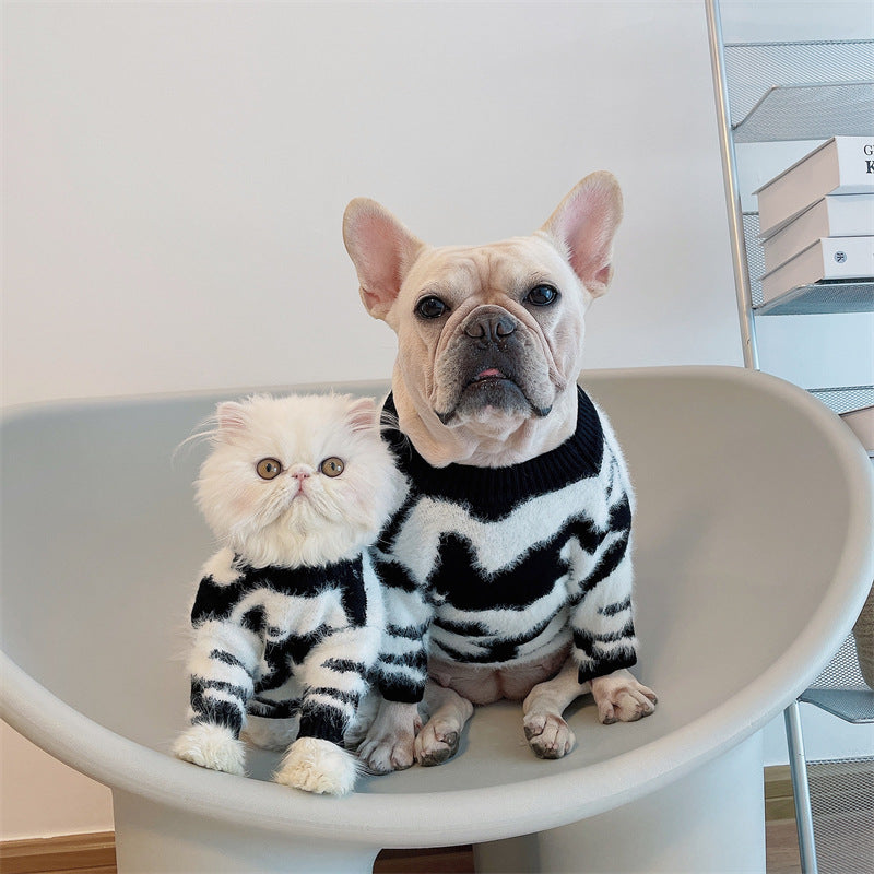 KFX-6174909 Cozy Casual Black Mink Sweater for Dogs - Sizes XS to XXL