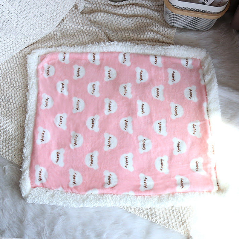 KFX-6176957 Cozy Thick Flannel Pet Seat Cushion for Winter Comfort