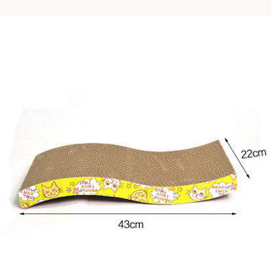 KFX-6182845 S-Shaped and M-Shaped Corrugated Cat Scratcher and Lounger for Claw Maintenance