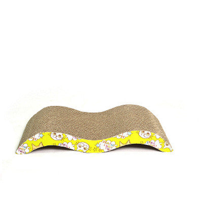 KFX-6182845 S-Shaped and M-Shaped Corrugated Cat Scratcher and Lounger for Claw Maintenance