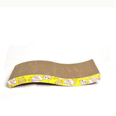 KFX-6182845 S-Shaped and M-Shaped Corrugated Cat Scratcher and Lounger for Claw Maintenance