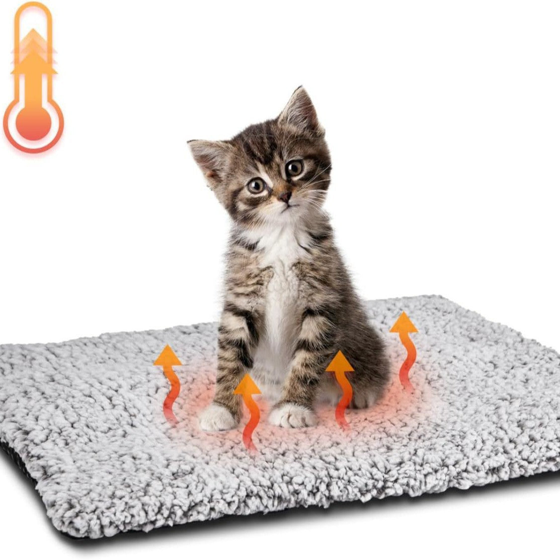 KFX-6184509 Waterproof Leak-proof Heating Pet Mat for Cats and Dogs - Constant Temperature, Multiple Sizes Available