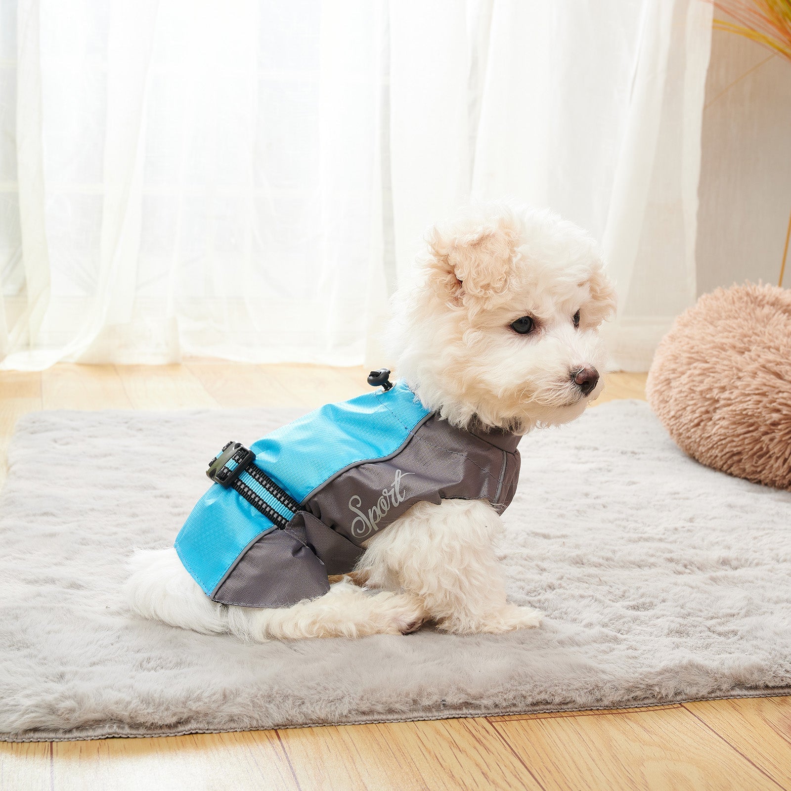 KFX-6185917 Waterproof Dog Raincoat for Summer - Lightweight Pet Jumpsuit for Chihuahuas and Dobermans