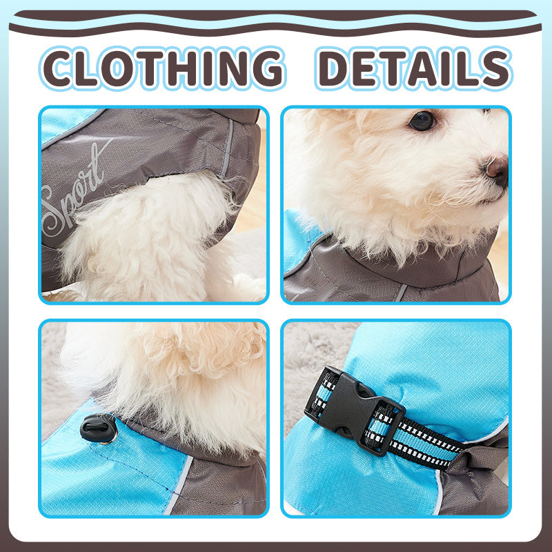 KFX-6185917 Waterproof Dog Raincoat for Summer - Lightweight Pet Jumpsuit for Chihuahuas and Dobermans
