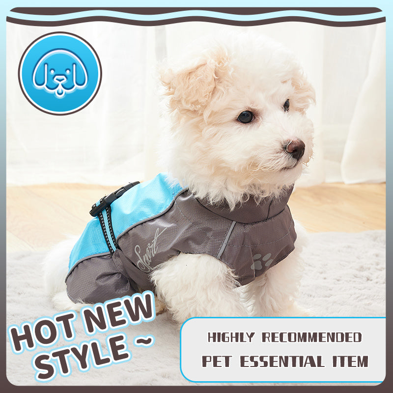 KFX-6185917 Waterproof Dog Raincoat for Summer - Lightweight Pet Jumpsuit for Chihuahuas and Dobermans