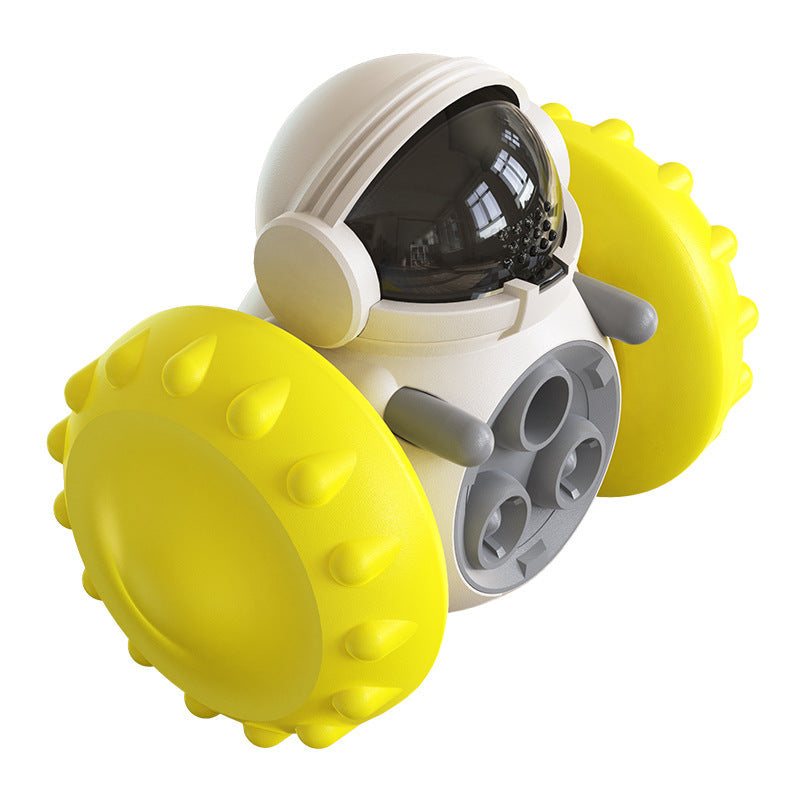 KFX-6186429 Balance Car Dog Toy with Leakage Food Feeder Tumbler in Various Colors