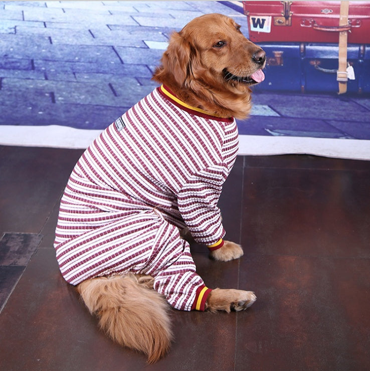 KFX-6186813 Long Sleeve Cotton Shirt for Medium and Large Dogs - Comfortable Fit and Stylish Design
