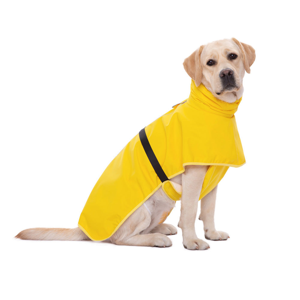 KFX-6187197 Waterproof Outdoor Pet Dog Raincoat in Yellow, Beige, Black - Sizes XL to 7XL