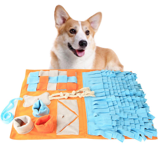 KFX-6190269 Dog Bite Resistant Sniffing Pad for Stress Relief and Slow Food Training - 50x70cm in Orange or Pink