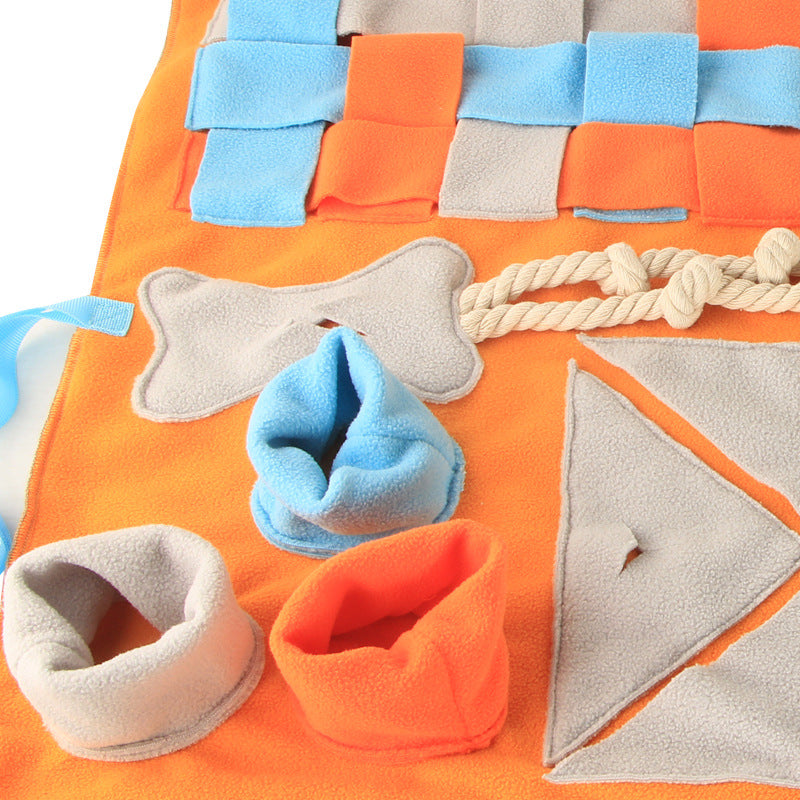 KFX-6190269 Dog Bite Resistant Sniffing Pad for Stress Relief and Slow Food Training - 50x70cm in Orange or Pink