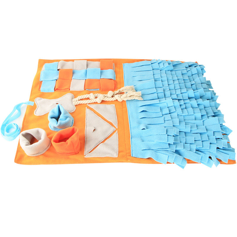 KFX-6190269 Dog Bite Resistant Sniffing Pad for Stress Relief and Slow Food Training - 50x70cm in Orange or Pink