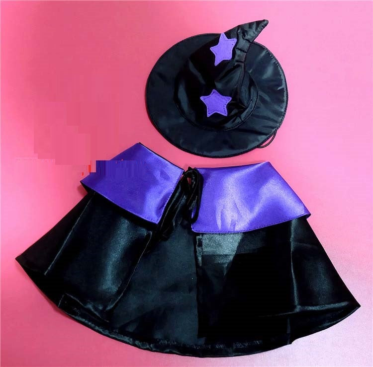 KFX-6193981 Halloween Cloak and Hat Set for Cats and Small to Medium Dogs