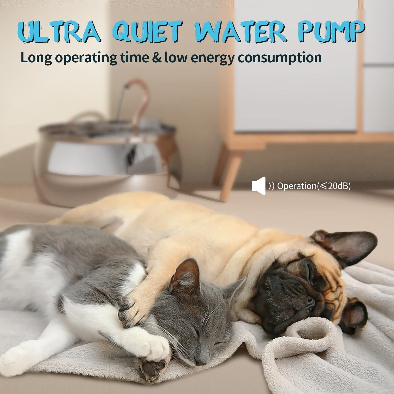 KFX-6194237 4L Stainless Steel Gooseneck Water Dispenser with Copper Tube for Cats and Dogs