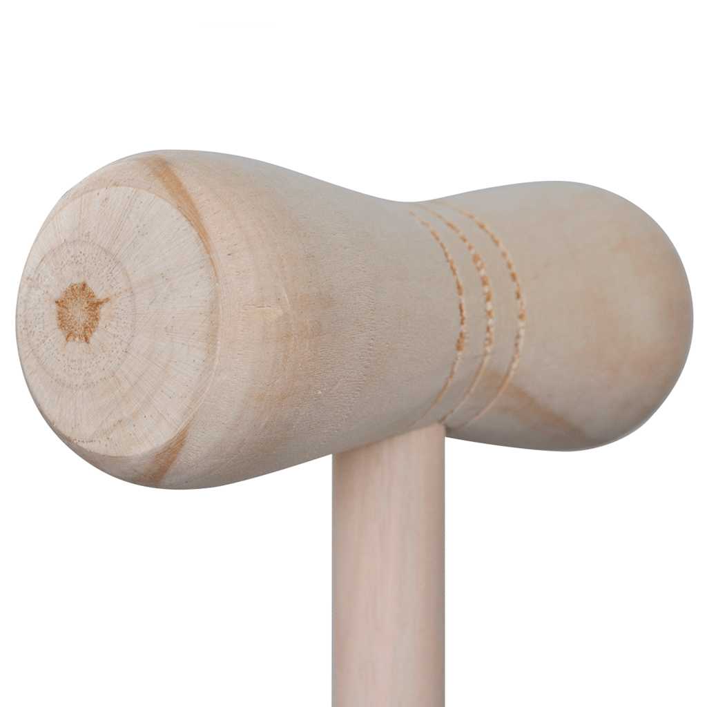 KFX-6197437 Wooden Croquet Set for 4 Players – Includes Mallets, Balls, Hoops, and Stakes