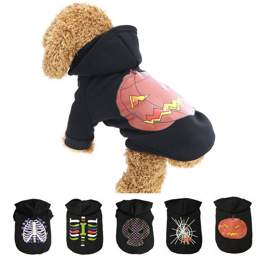 KFX-6199229 Halloween-Themed Casual Dog Coat with Ribbed Elastic Leg Openings for Comfort
