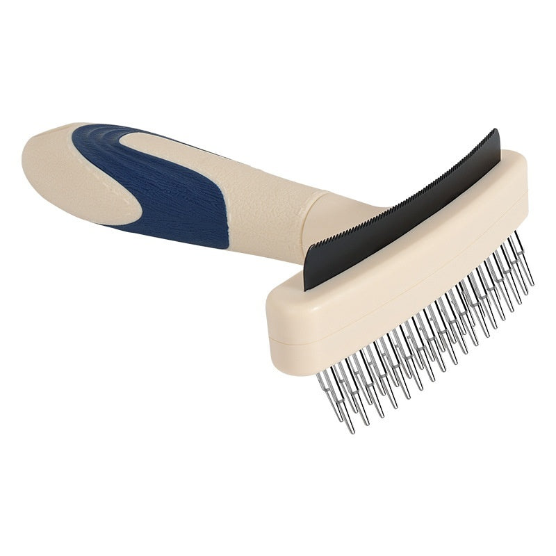 KFX-6199741 Multi-Functional Pet Grooming Brush for Dogs and Cats - Combines Detangling and Hair Removal
