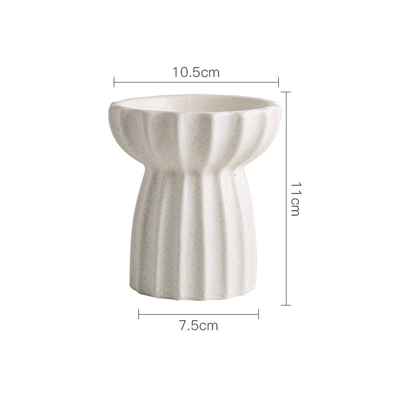 KFX-6200125 Tall Porcelain Cat Bowl - Elegant Design for Comfortable Feeding
