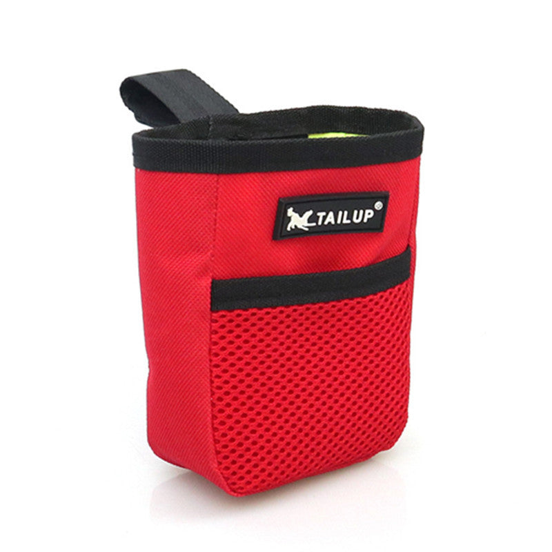 KFX-6200381 Portable Outdoor Dog Snack Pack - Soft Oxford Fabric, 9x4x13cm, Geometric Design