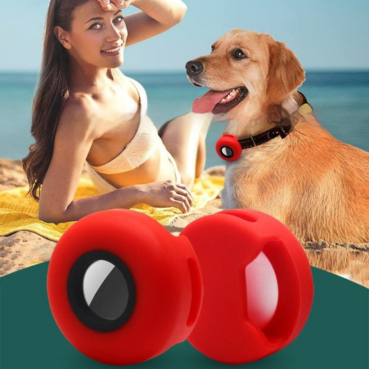 KFX-6204093 Silicone Protective Cover for Apple AirTag Tracker - Various Colors Available