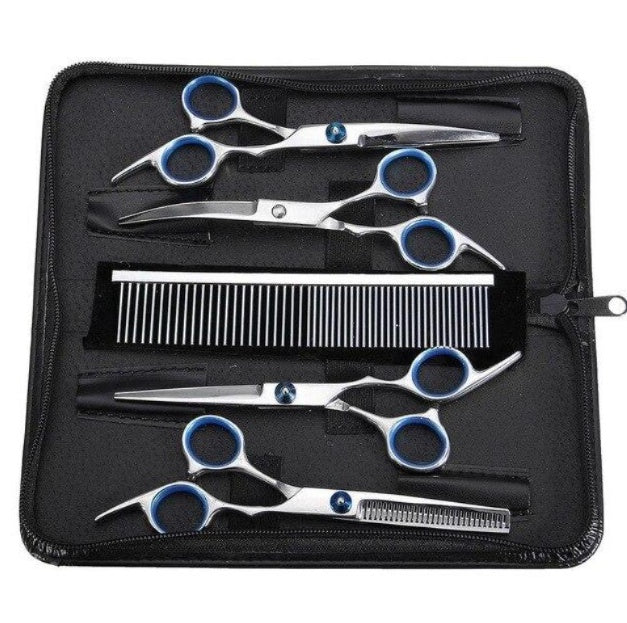 KFX-6205501 7-Inch Stainless Steel Pet Grooming Shears for Dogs, Cats, and Small Animals