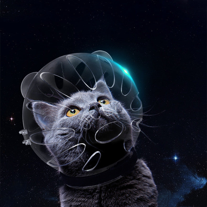 KFX-6205885 Transparent Cat Head Cover Muzzle Collar for Safe Anti-Biting Protection
